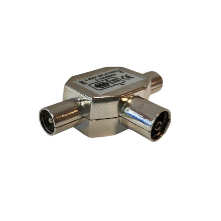 Splitter TV 1x2 5-1000MHz conectores IEC, entrada H, salidas (2) M