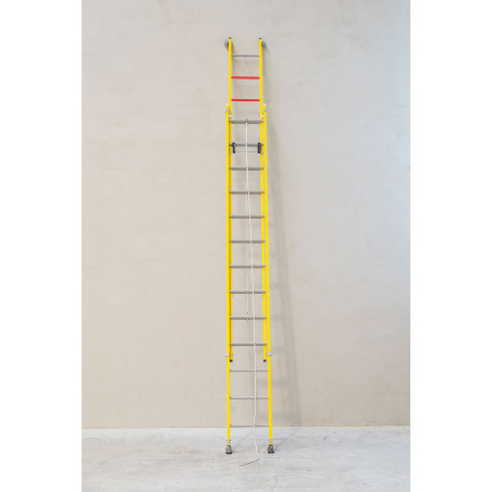 ESCALERA EXTENSIBLE DE FIBRA COMPLETA 8.3 METROS