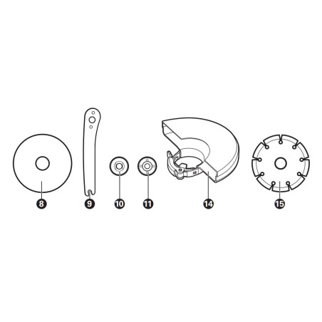 BRIDA INTERIOR PARA AMOLADORA WX813