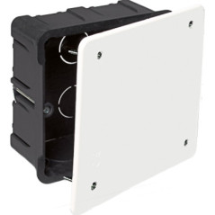 CAJA REGISTRO EMPOTRAR PARA TABIQUES HUECOS 107X107X45MM CON TAPA DE TORNILLO TIENDA