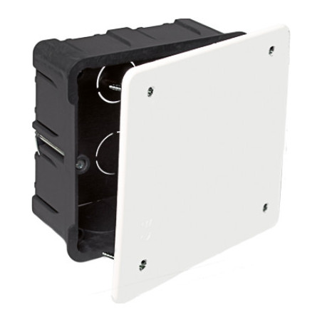 CAJA REGISTRO EMPOTRAR PARA TABIQUES HUECOS 107X107X45MM CON TAPA DE TORNILLO TIENDA