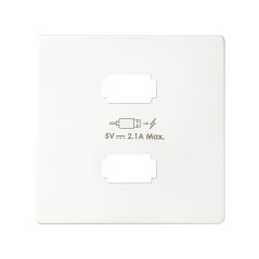 MECANISMO Y FRONTAL DE ENCHUFES USB SIMON