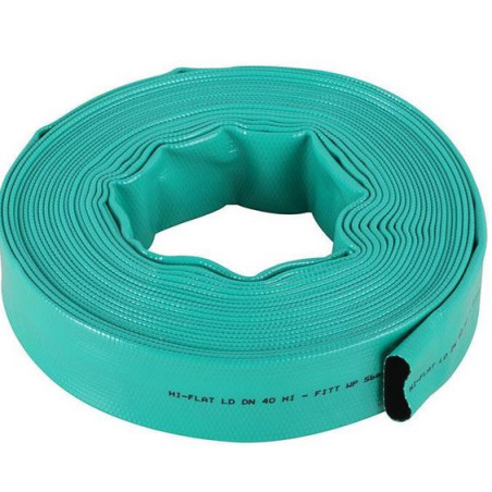 MANGUERA DE IMPULSION PLANA VERDE 40MM 50M