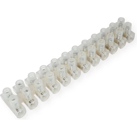 REGLETA DE CONEXIONES BULTMEIER 10MM BLANCO CORTE FÁCIL