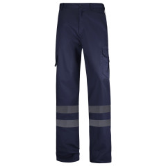 PANTALÓN MULTIBOLSILLOS CON BANDAS REFLECTANTES WR100R