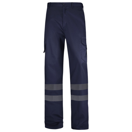 PANTALÓN MULTIBOLSILLOS CON BANDAS REFLECTANTES WR100R
