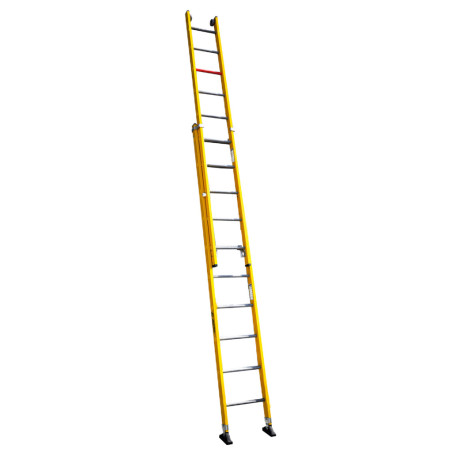 ESCALERA EXTENSIBLE MANUAL DE FIBRA 5.5 METROS