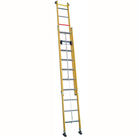 ESCALERA EXTENSIBLE CON CUERDA DE FIBRA 10 METROS
