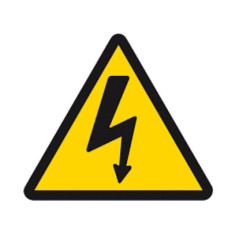 PEGATINA TRIANGULAR RIESGO ELECTRICO 5CM