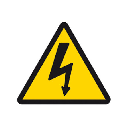 PEGATINA TRIANGULAR RIESGO ELECTRICO 5CM