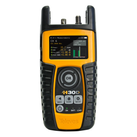 TELEVÉS 593104 Medidor de campo H30D3: DVB- C +CTR REMOTO +IP TEST +D3.0