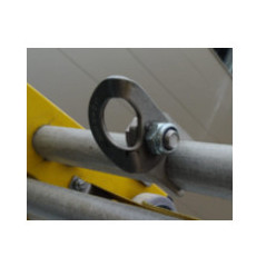 Placa anclaje EN795,y tornillo para acoplar pieza metálica