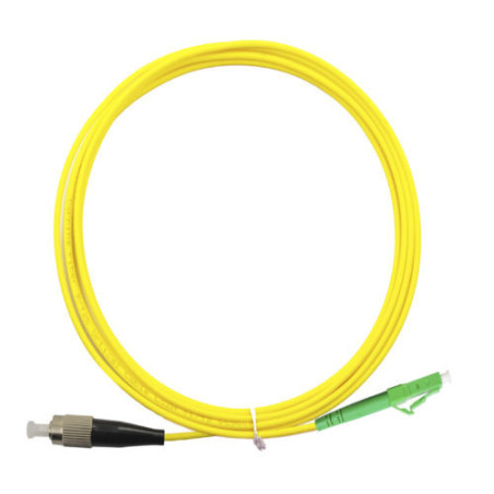 PATCHCORD SM FC/UPC LC/APC SX 1000cm 3mm LSZH G652.D amarillo