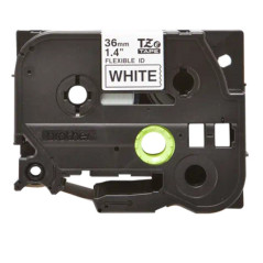 BROTHER TZeFX261 CINTA LAMINADA FLEXIBLE NEGRO - BLANCO 36mm 8m