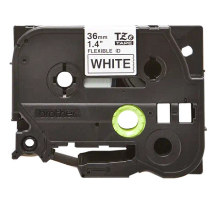 BROTHER TZeFX261 CINTA LAMINADA FLEXIBLE NEGRO - BLANCO 36mm 8m