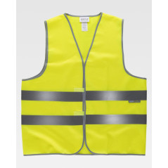 CHALECO ALTA VISIBILIDAD (SIN BOLSILLOS) CON VELCRO TALLA ÚNICA