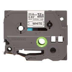 BROTHER HSe241 Cinta tubo termo retráctil. Texto negro sobre fondo blanco. 17.7mm Long. 1.5m