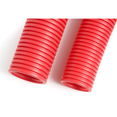 TUBO CORRUGADO CURVABLE ENTERRADO AISCAN ∅90-73 ROJO